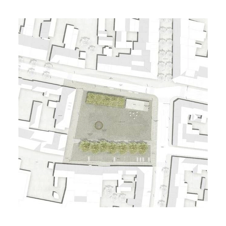 Ausschnitt aus dem Siegerentwurf (Planorama, Berlin)