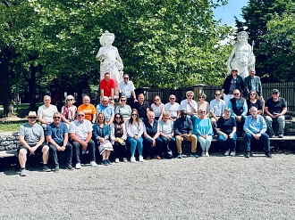 Delegationen im Wieselburger Schlosspark, ©Stadt Einbeck