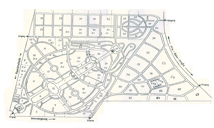 Lageplan Zentralfriedhof Lageplan Zenralfriedhof © Stadt Einbeck